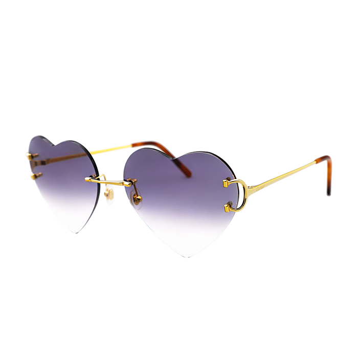 Cartier Custom Double C Heart Sunglasses by MEG