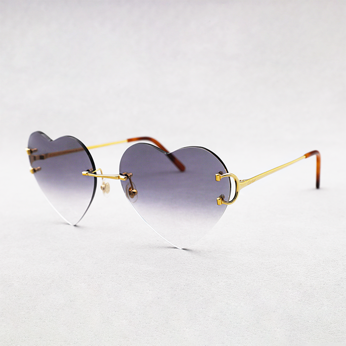 Cartier Custom Double C Heart Sunglasses by MEG
