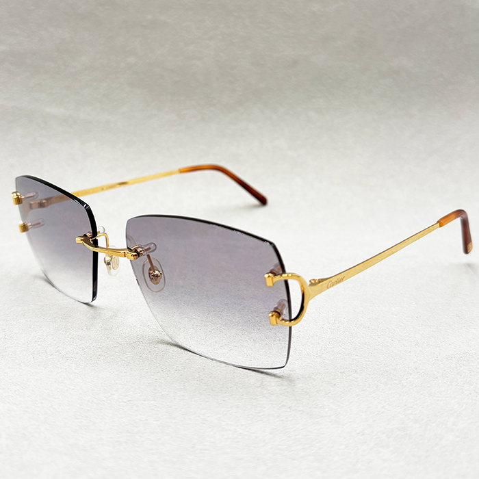 Cartier Custom Double C Mykonos Gold Sunglasses by MEG