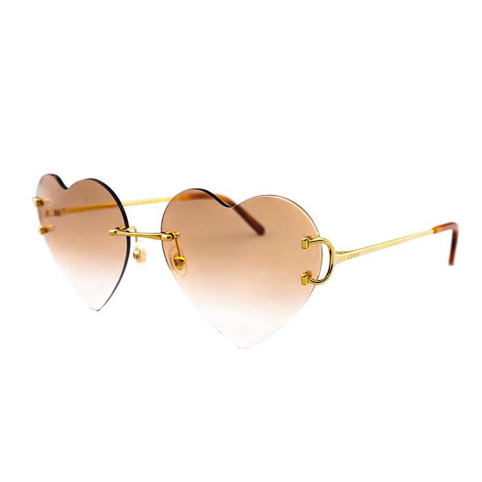 Cartier Custom Double C Heart Sunglasses by MEG