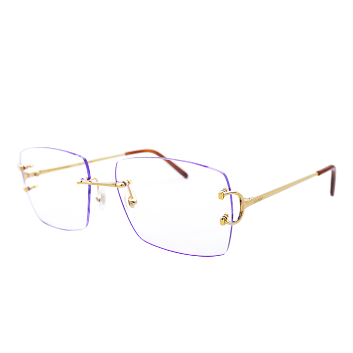 Cartier Custom Traditional Double C Purple Edge Sunglasses by MEG