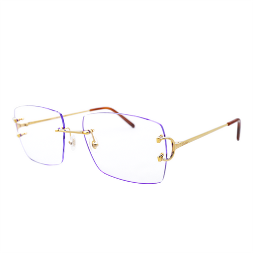 Cartier Custom Traditional Double C Purple Edge Sunglasses by MEG