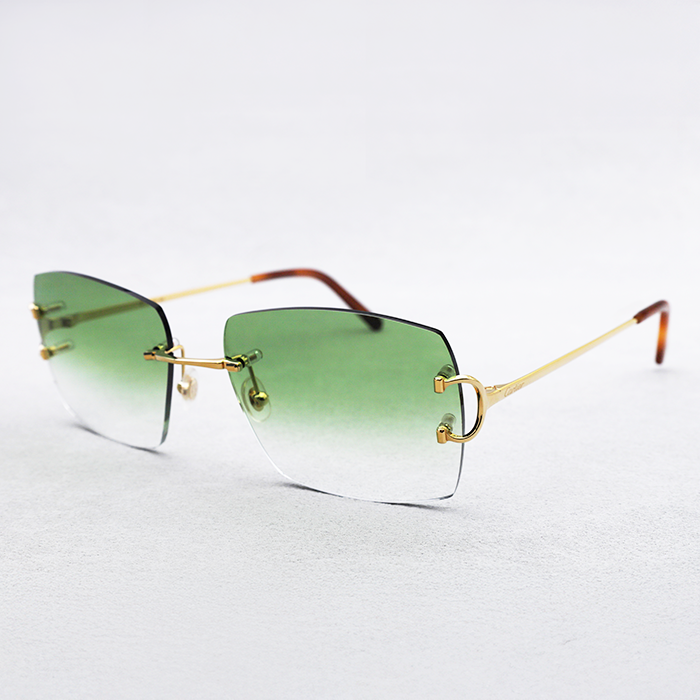 Cartier Custom Double C Mykonos Gold Sunglasses by MEG