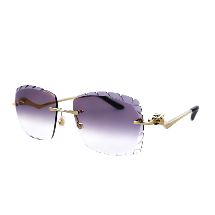 Cartier Custom Panthère Gold Mykonos Sunglasses by MEG