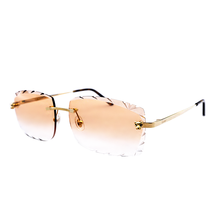 Cartier Custom Panthère Diamond Cut Brooklyn Sunglasses by MEG