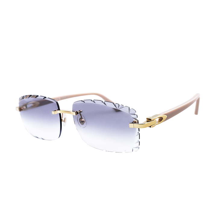 Cartier Custom C Décor Acetate Diamond Cut Brooklyn Sunglasses by MEG