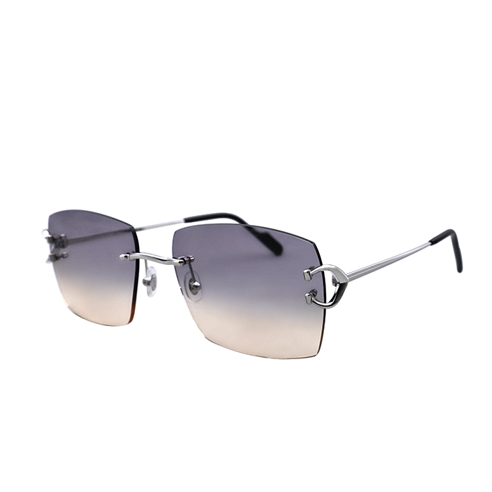 Cartier Custom Vintage Double C Mykonos Platinum Sunglasses by MEG