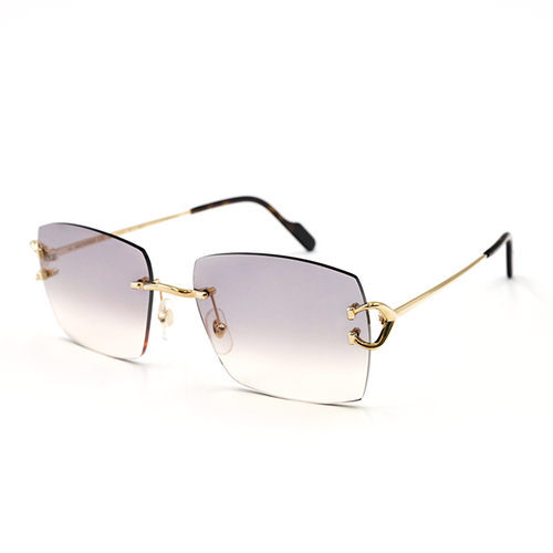 Cartier Custom Vintage Double C Sunglasses Gold by MEG