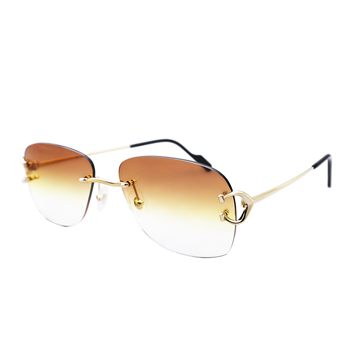 CT0416O Cartier Custom Vintage Double C Aviator Sunglasses by MEG