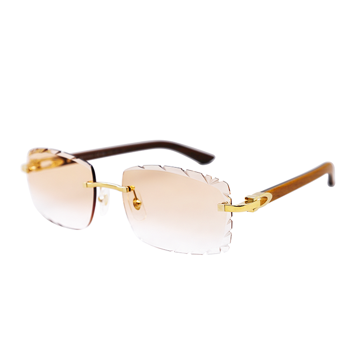 Cartier Custom Wood C Décor Sunglasses
