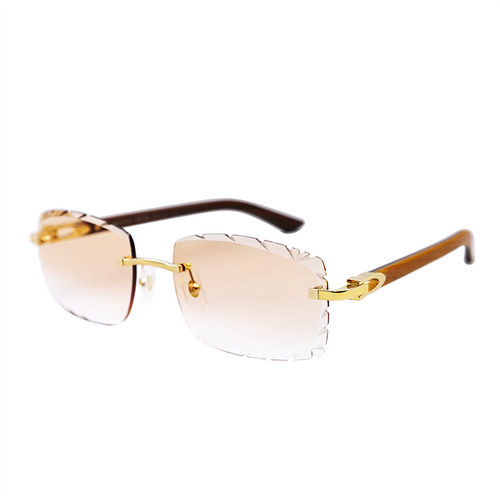 Cartier Custom Wood C Décor Sunglasses