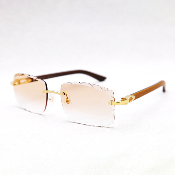 Cartier Custom Wood Décor Sunglasses