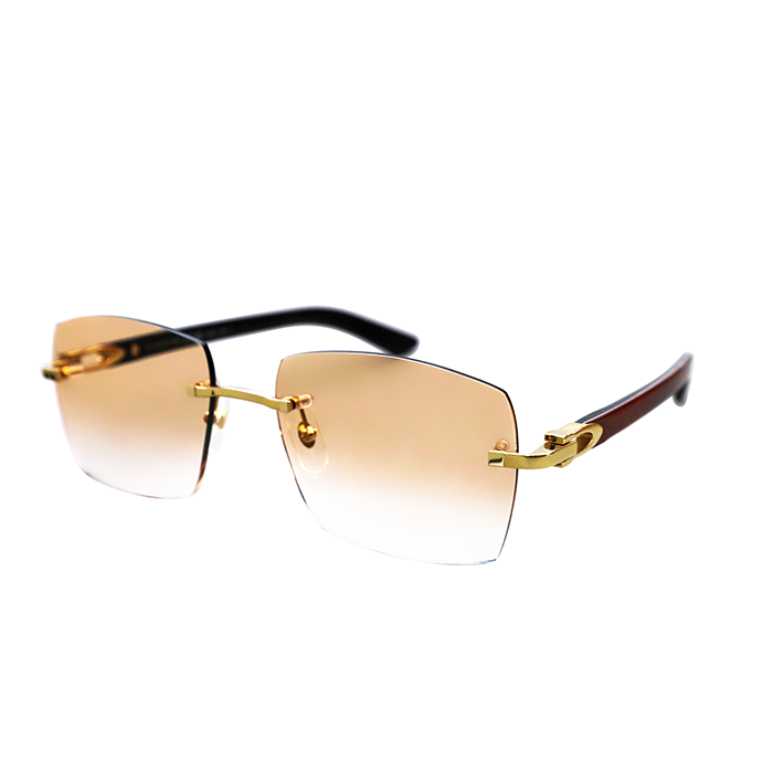 Cartier Custom C Décor Red Buffalo Horn Sunglasses by MEG