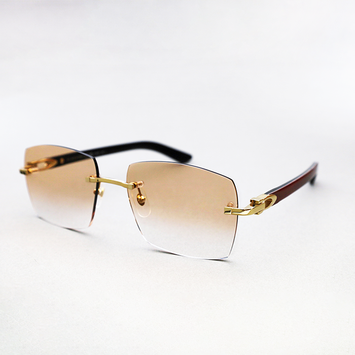 Cartier Custom C Décor Red Buffalo Horn Sunglasses by MEG