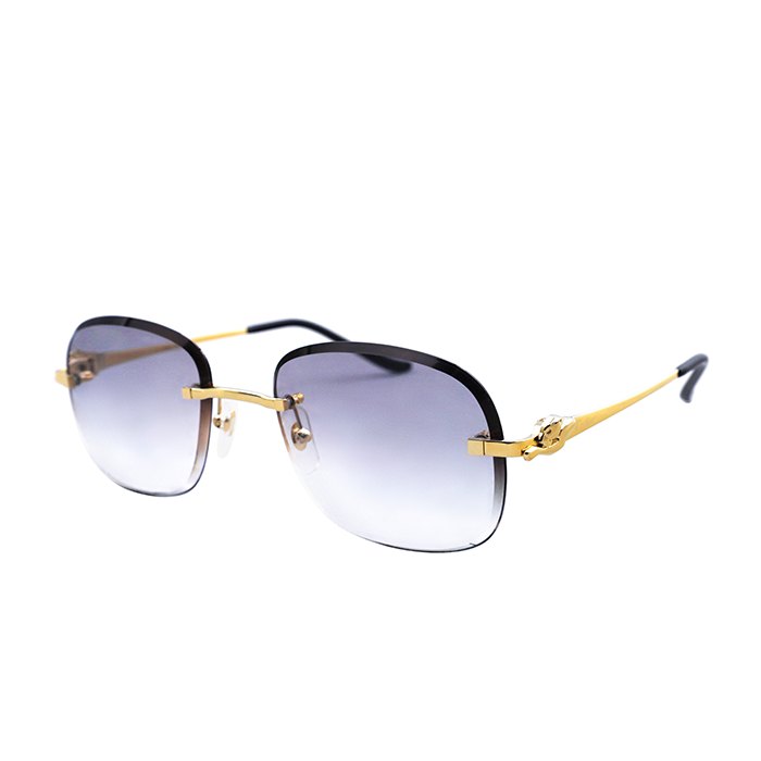 Cartier Custom Panthère Beveled Sunglasses by MEG