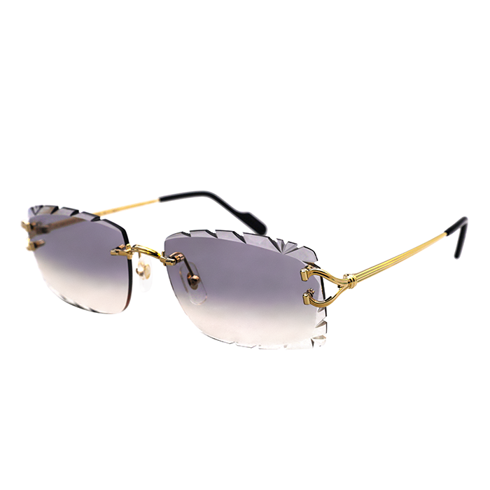 Cartier Custom Double C Godron Gold Brooklyn Sunglasses by MEG