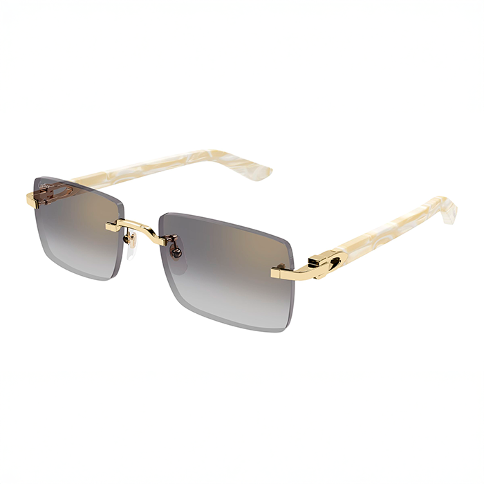 Acetate Rimless C Décor Sunglasses