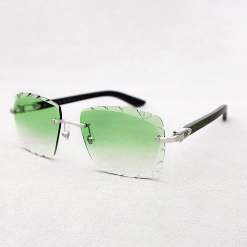 Cartier Custom C Décor Green Wood Sunglasses by MEG