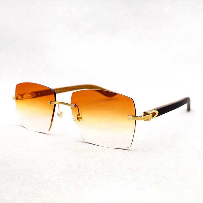 Cartier Custom C Décor Wood Sunglasses by MEG