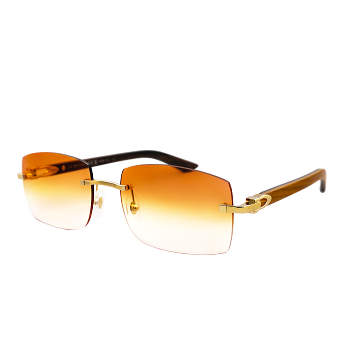 Cartier Custom C Décor Wood Brookyln Sunglasses by MEG