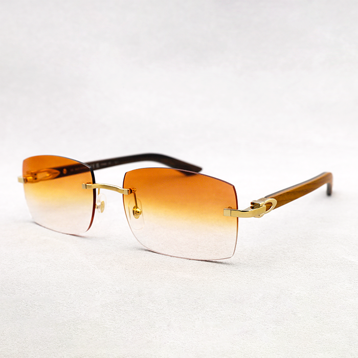 Cartier Custom C Décor Wood Brookyln Sunglasses by MEG