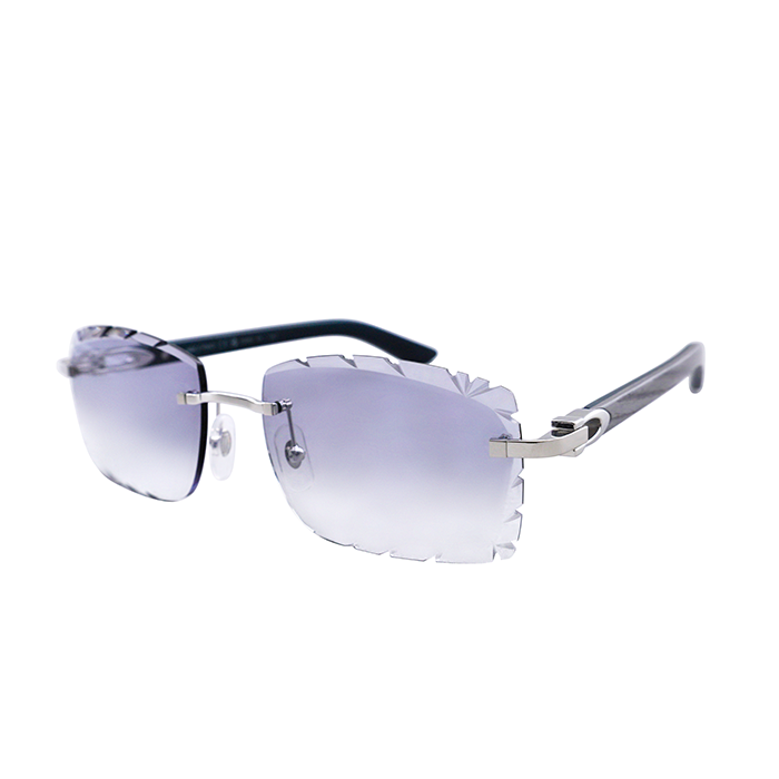 Cartier Custom C Décor Gray Wood Sunglasses by MEG