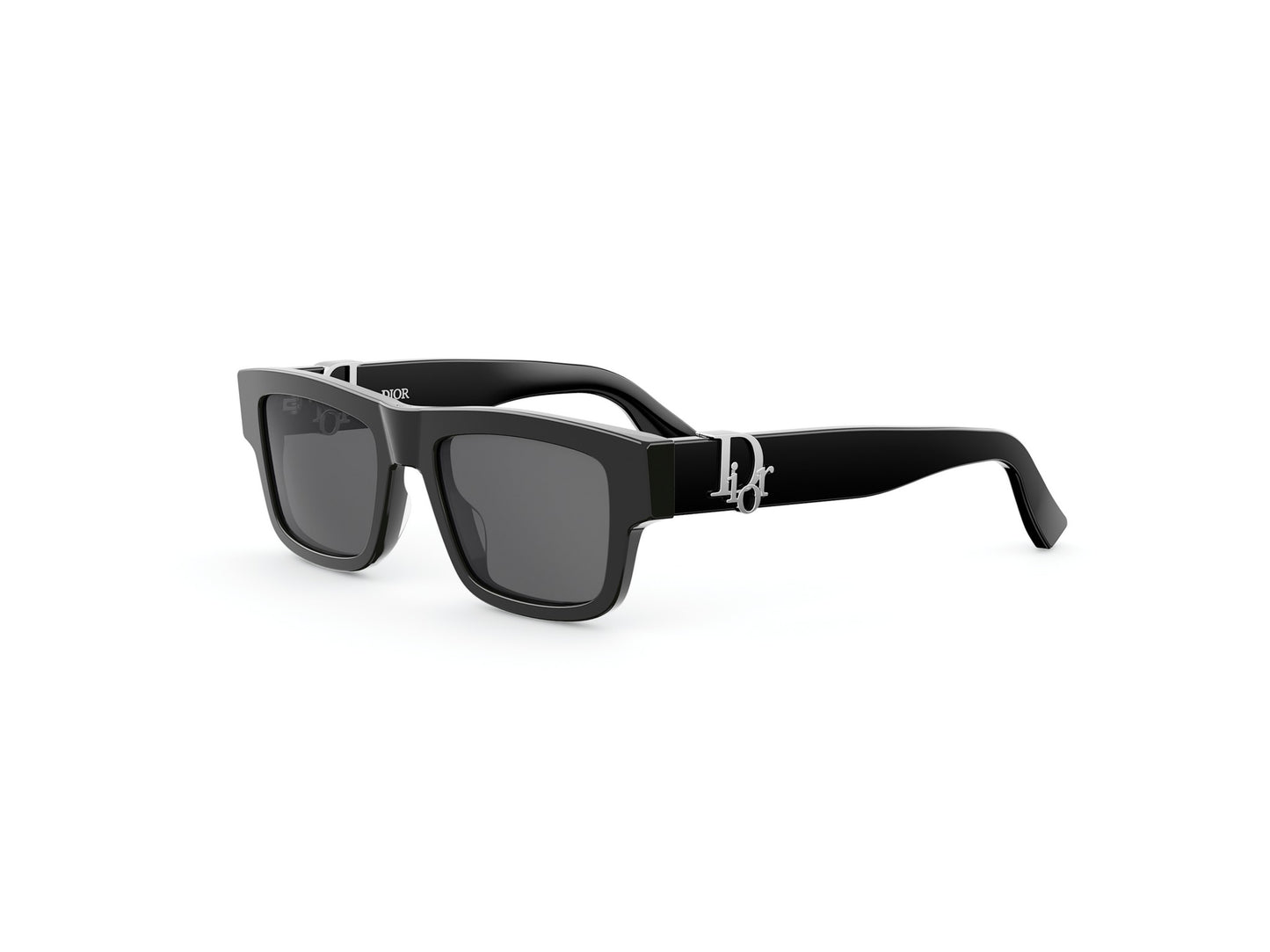 Black Rectangular Acetate Sunglasses