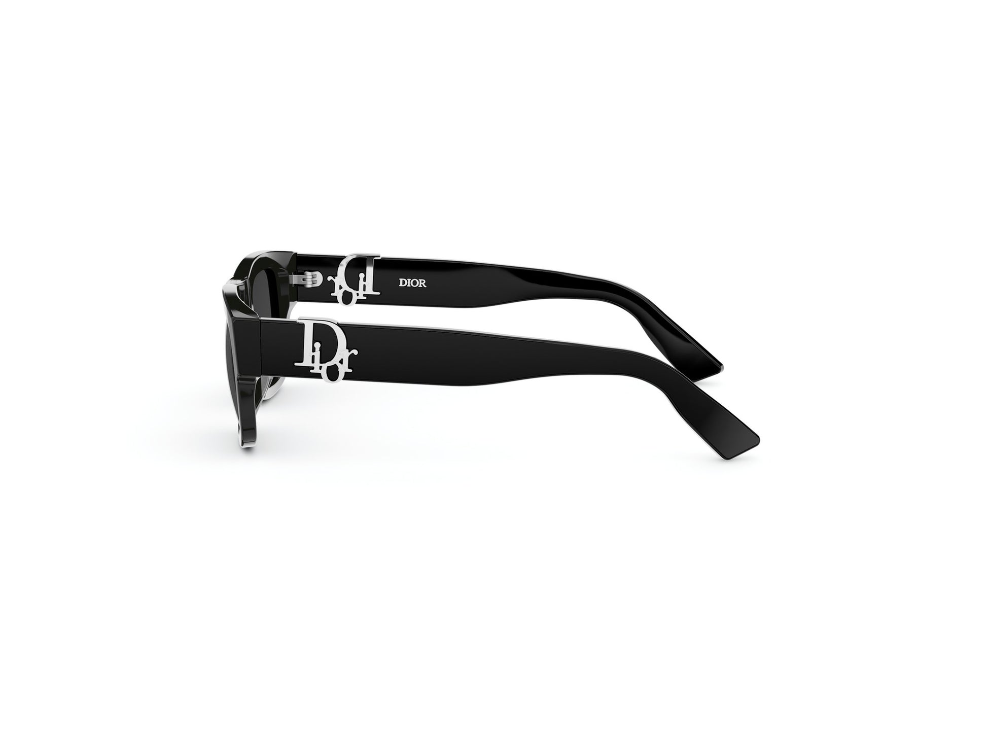 Black Rectangular Acetate Sunglasses