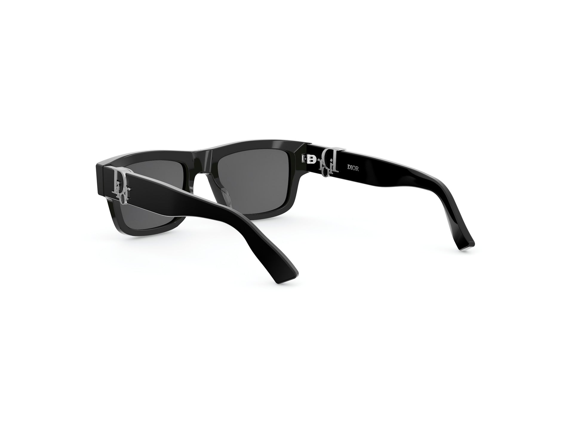 Black Rectangular Acetate Sunglasses