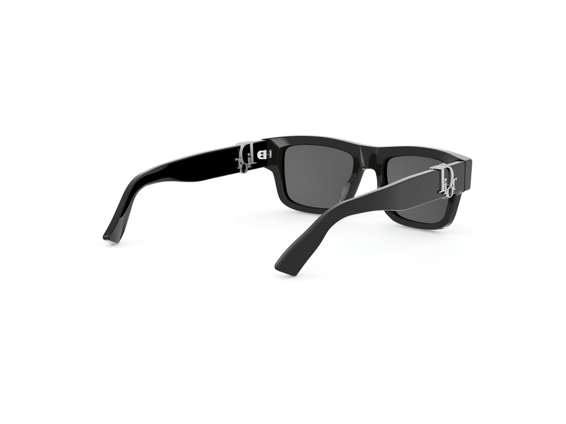 Black Rectangular Acetate Sunglasses