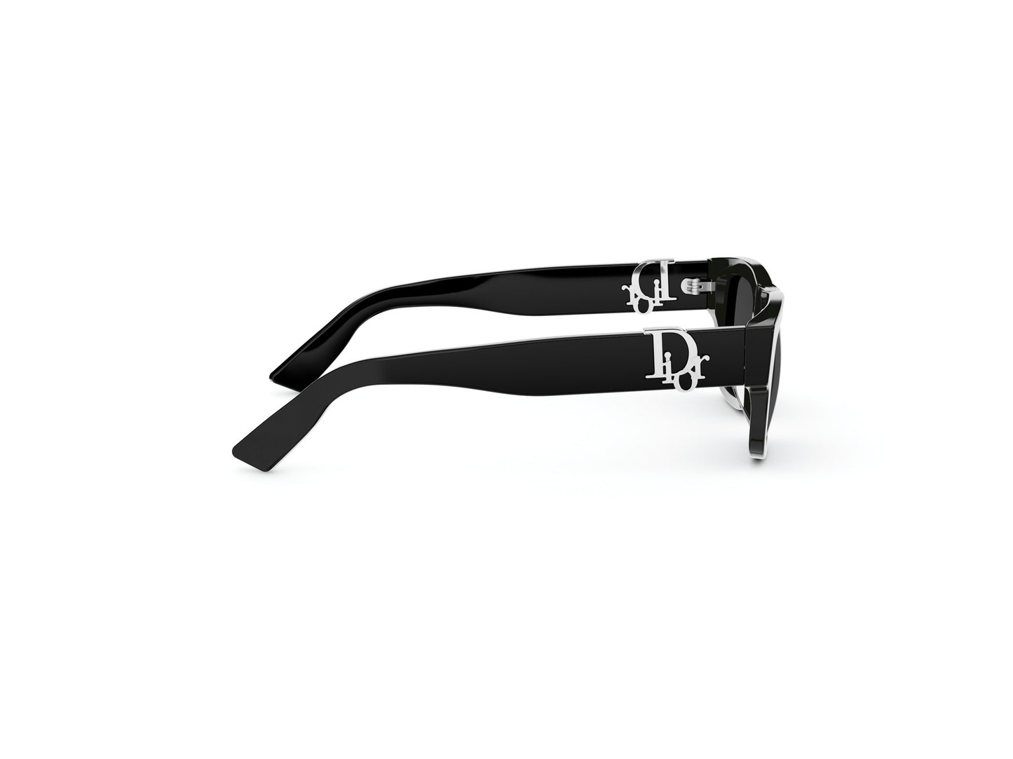 Black Rectangular Acetate Sunglasses