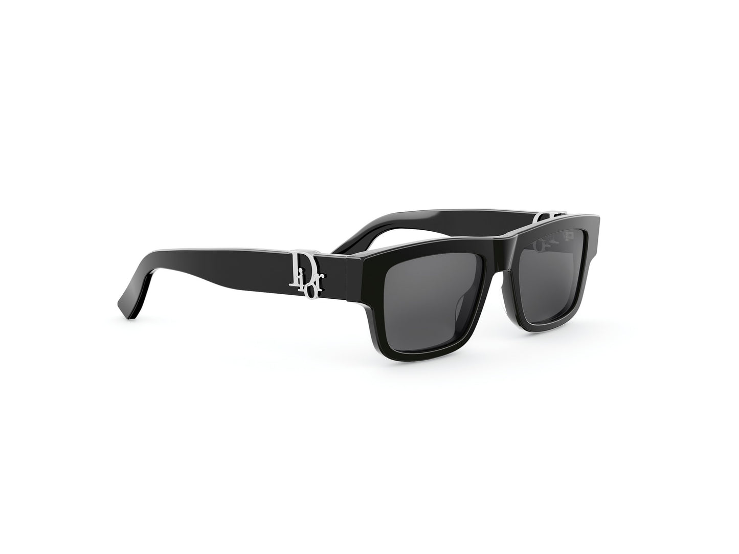 Black Rectangular Acetate Sunglasses