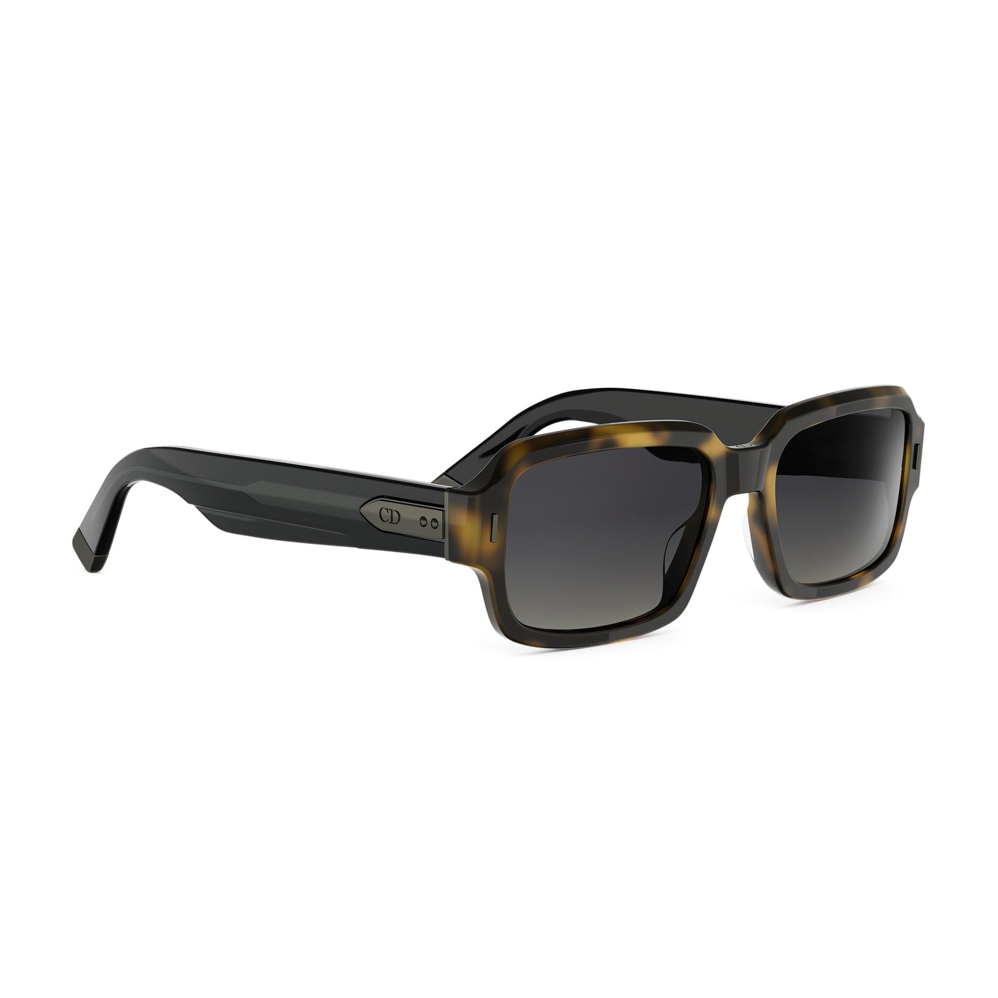 Havana Geometric Acetate Sunglasses