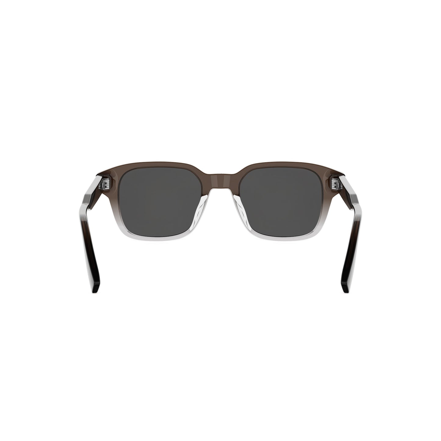 Brown Geometric Acetate Sunglasses