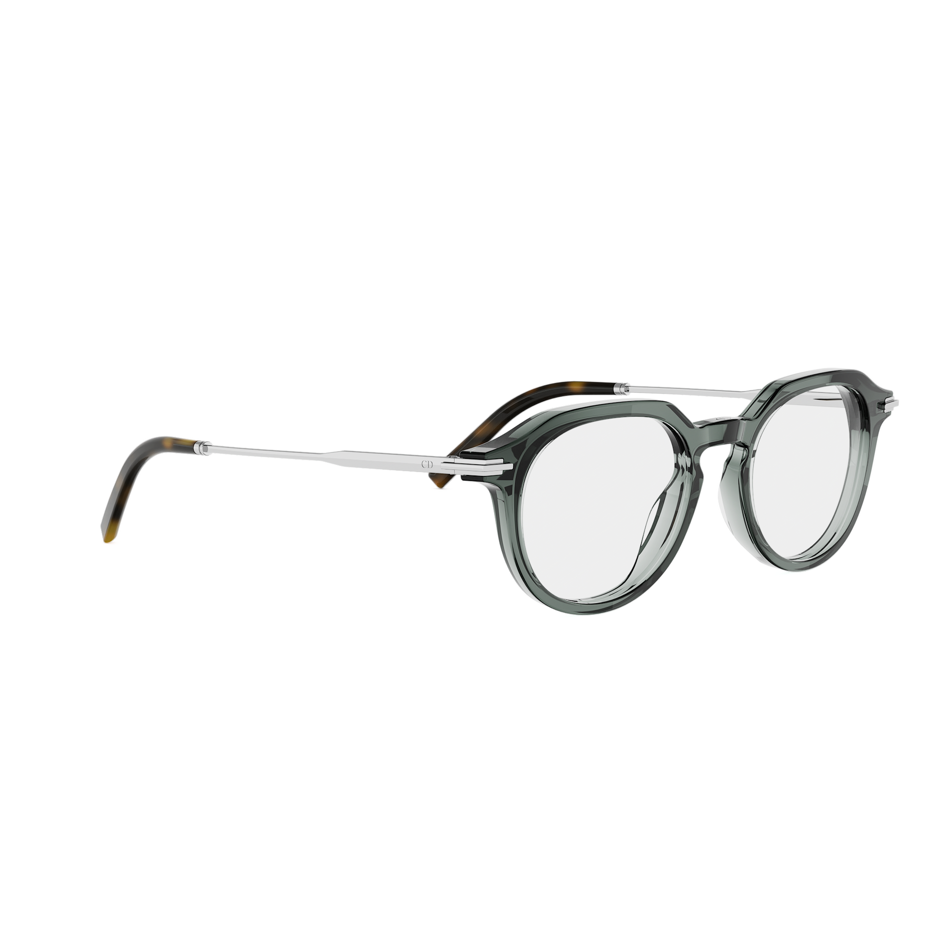 Gray Round Acetate Eyeglasses