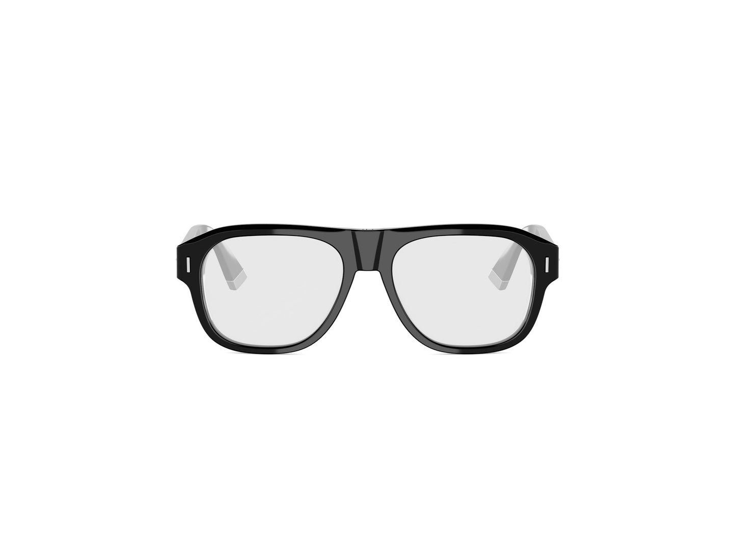 Black Pilot Acetate Eyeglasses