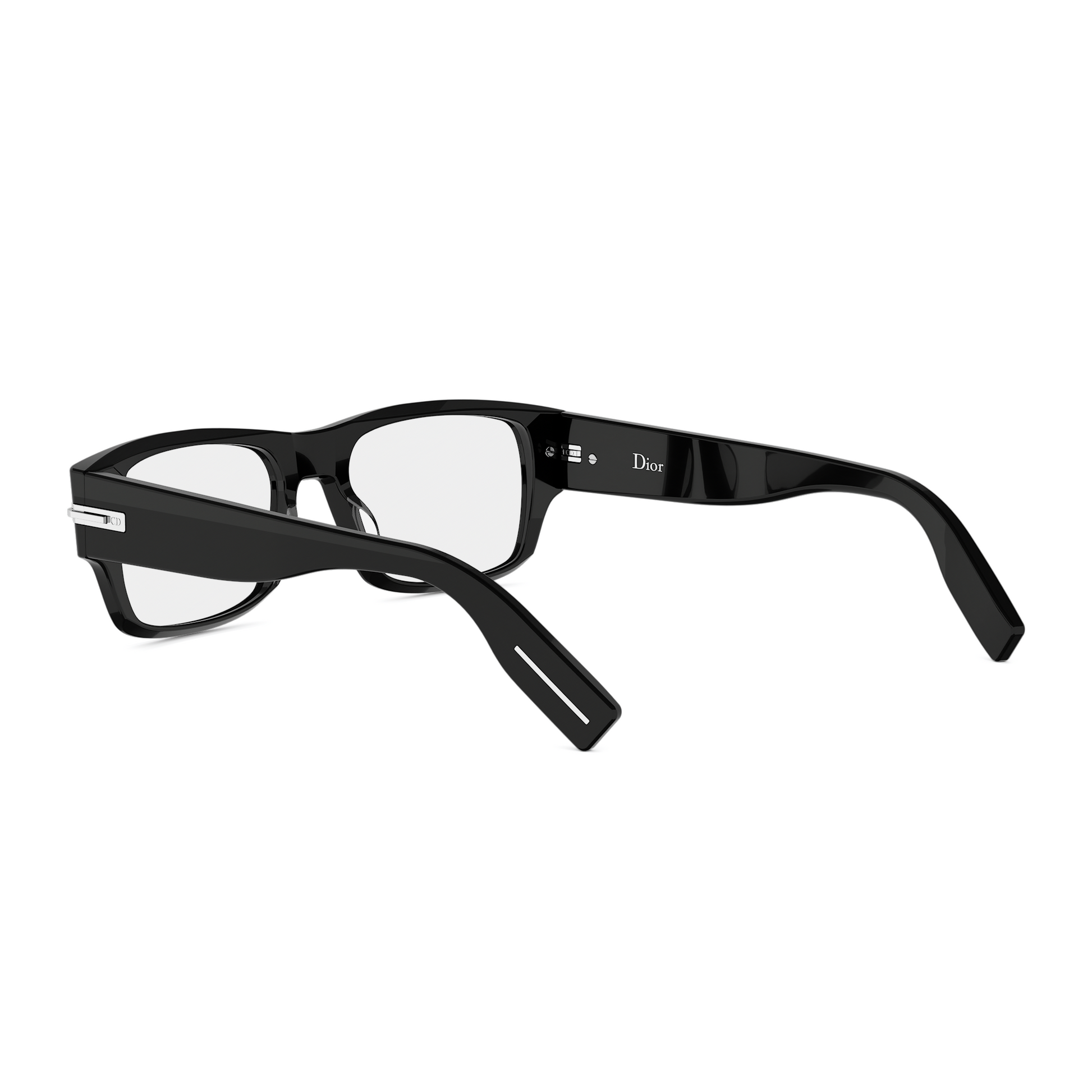 Black Rectangular Acetate Eyeglasses