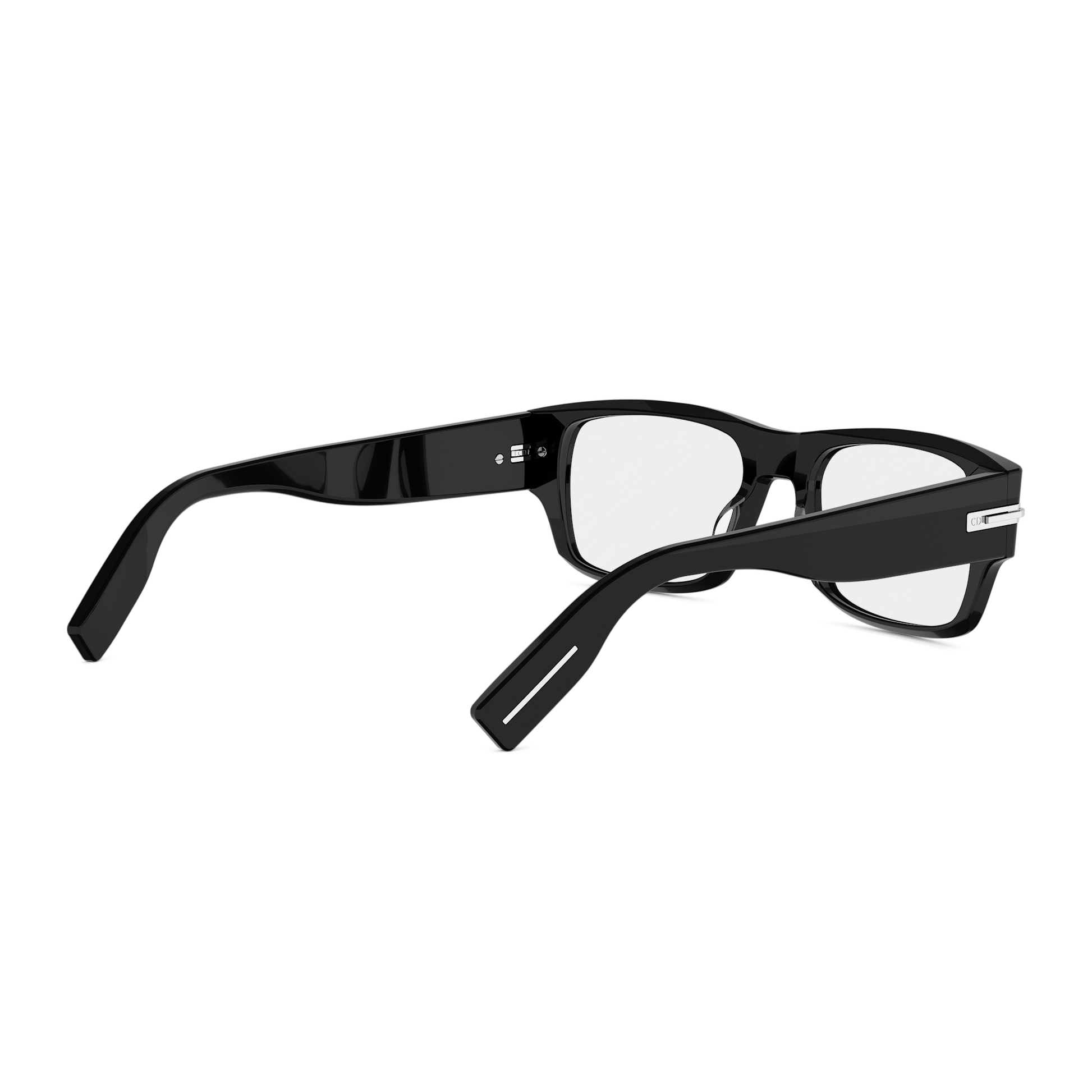 Black Rectangular Acetate Eyeglasses