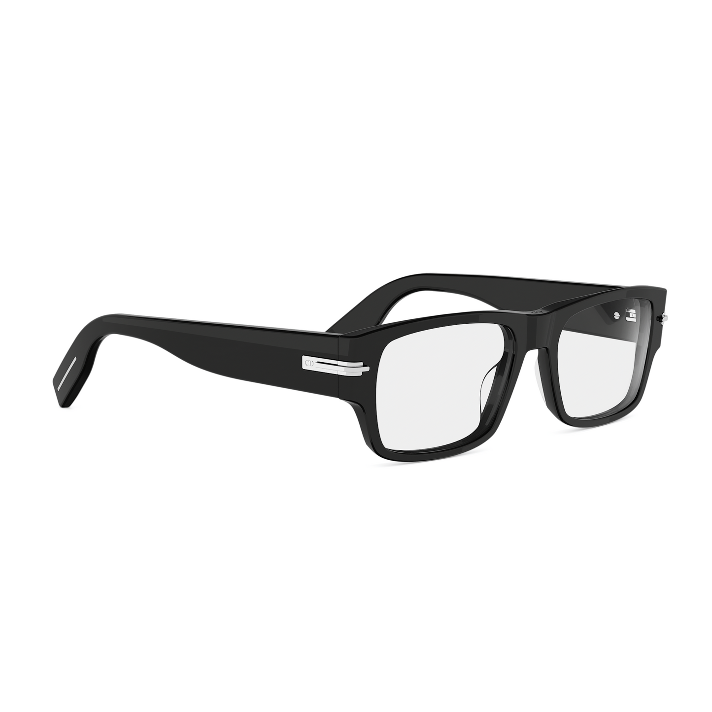 Black Rectangular Acetate Eyeglasses