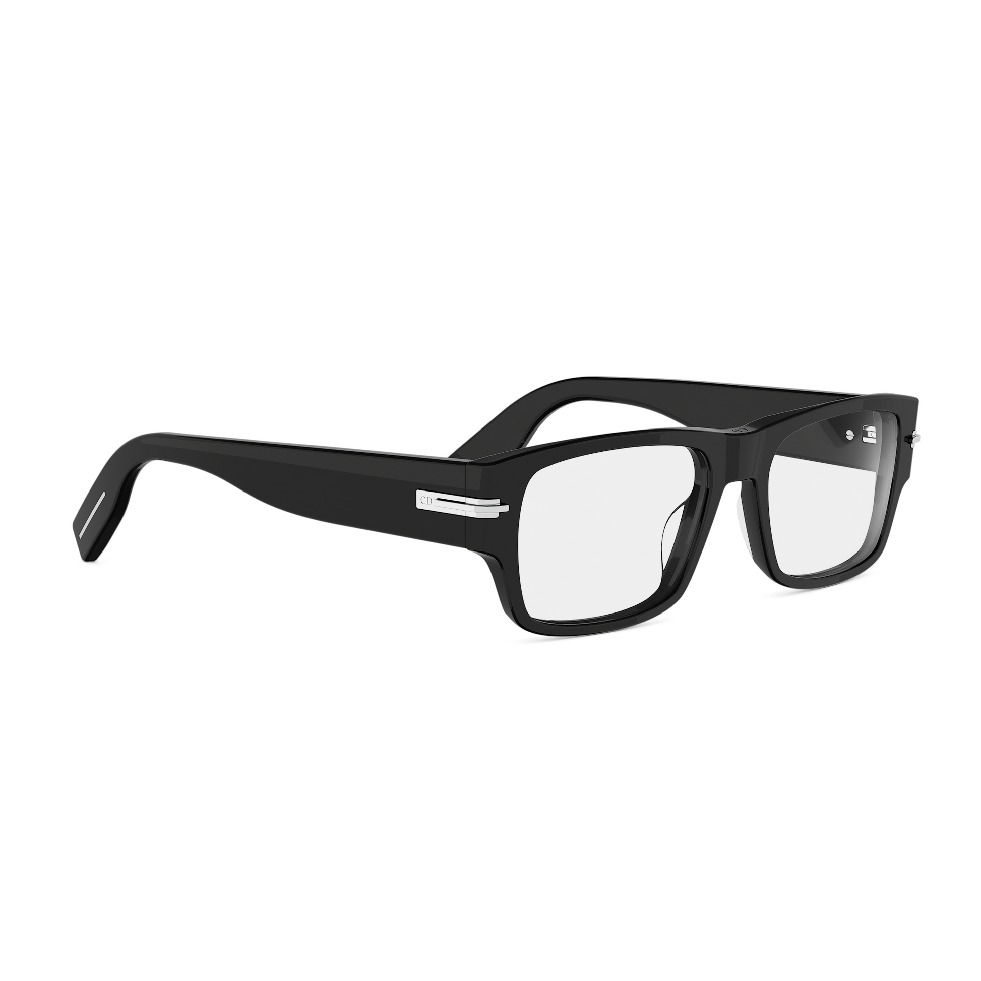 Black Rectangular Acetate Eyeglasses