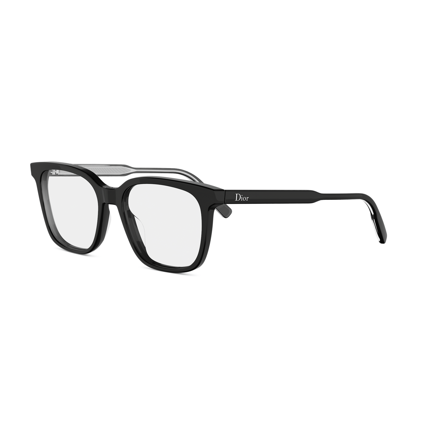 Black Square Acetate Eyeglasses
