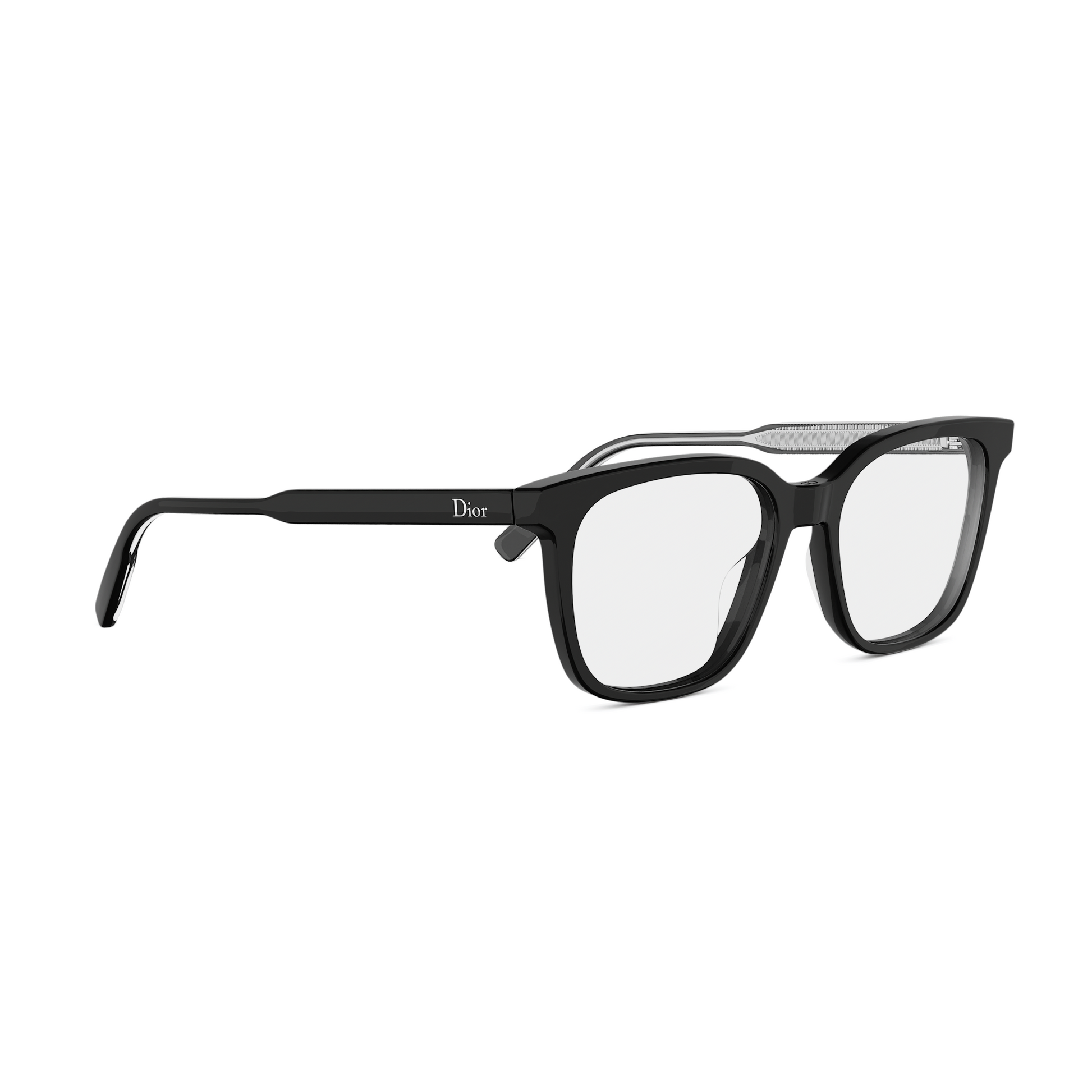 Black Square Acetate Eyeglasses