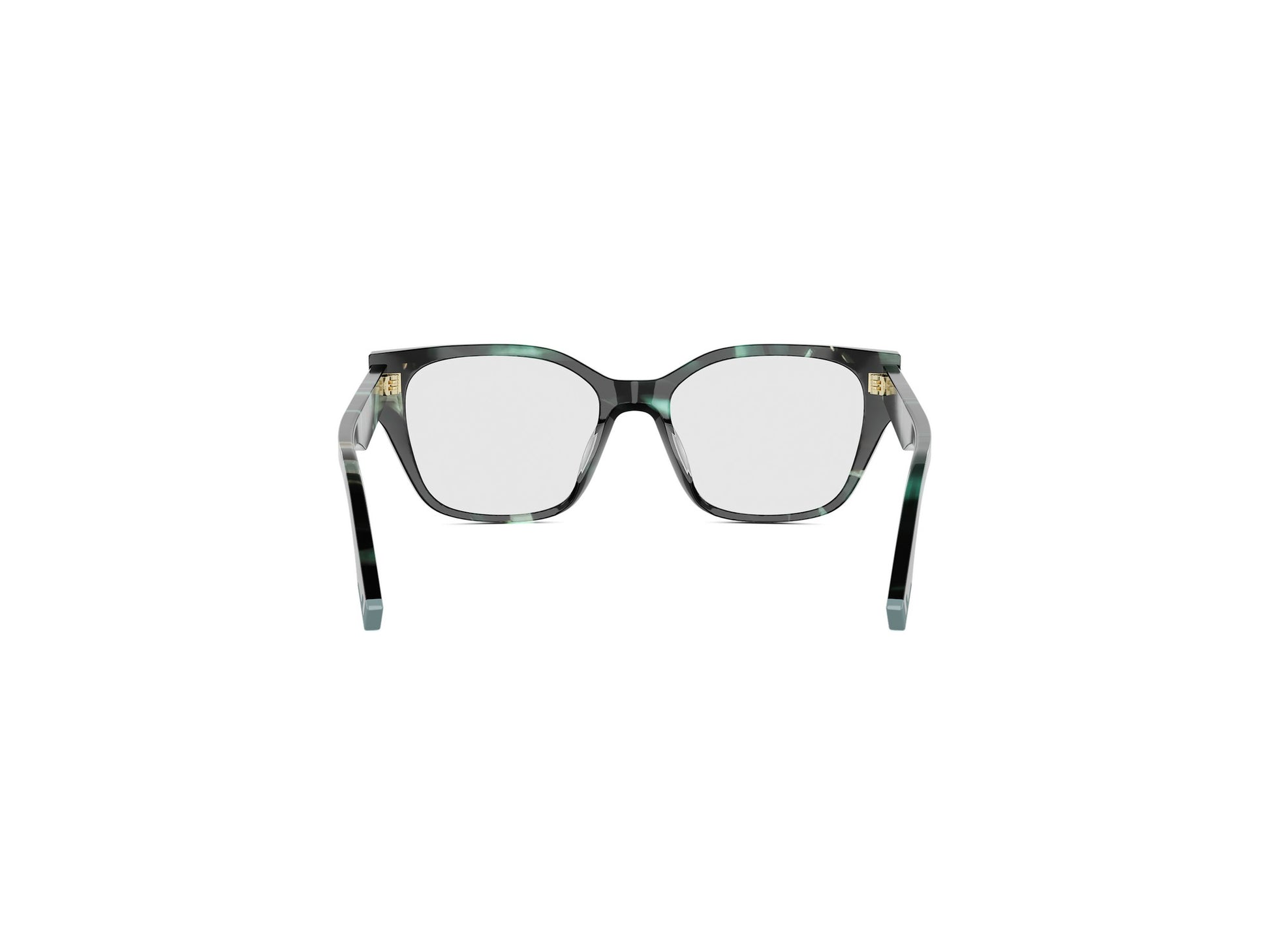 Dark Green Geometric Eyeglasses
