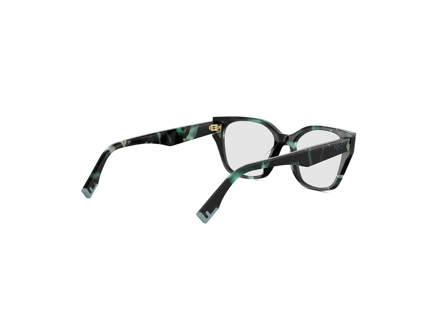 Dark Green Geometric Eyeglasses