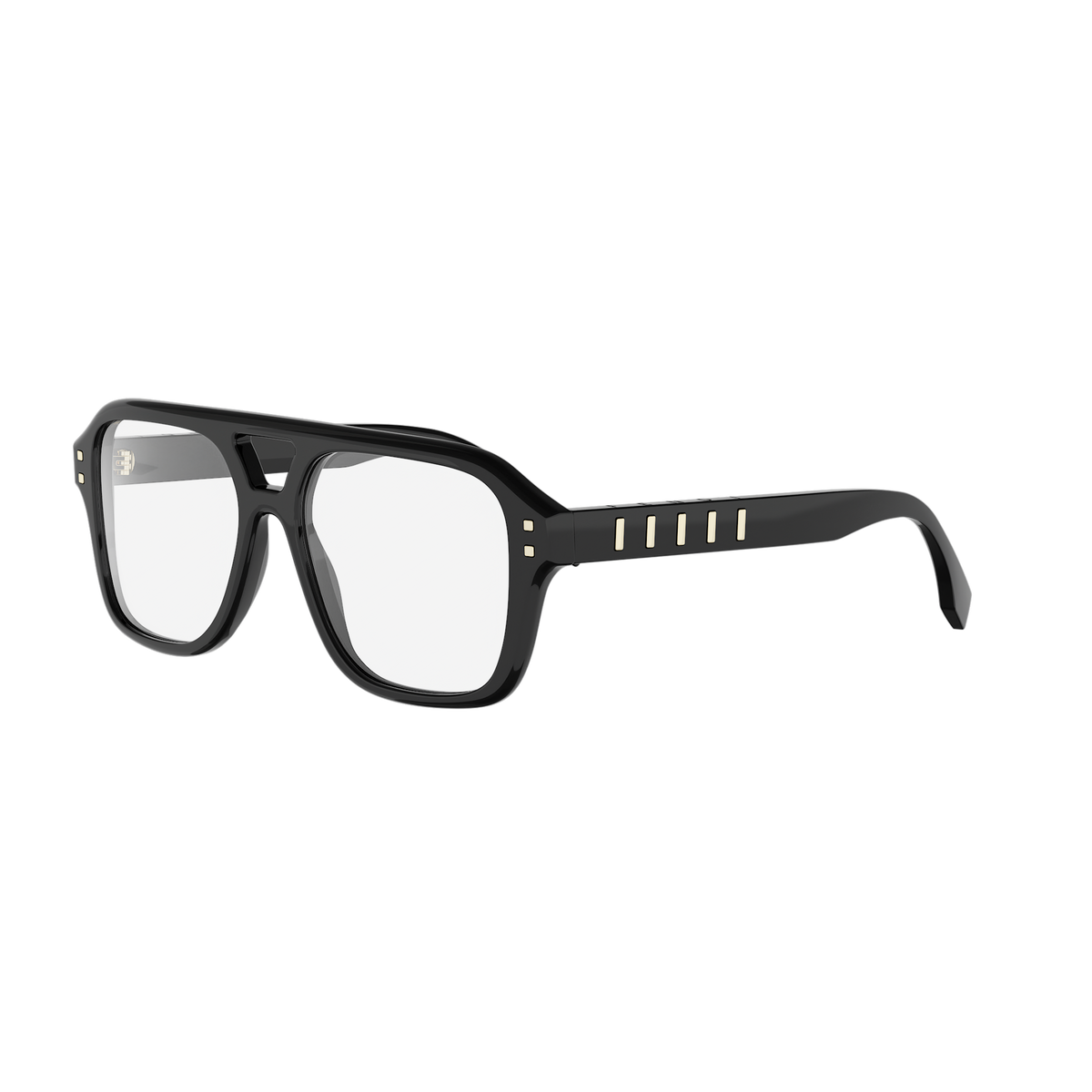 Black Pilot Acetate Eyeglasses