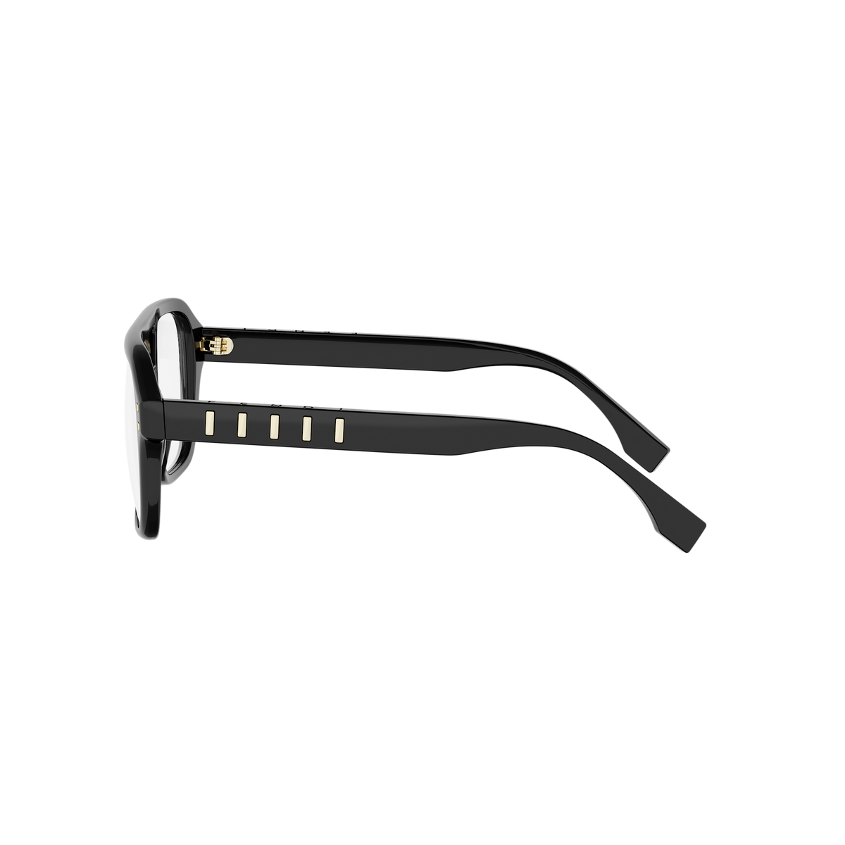 Black Pilot Acetate Eyeglasses