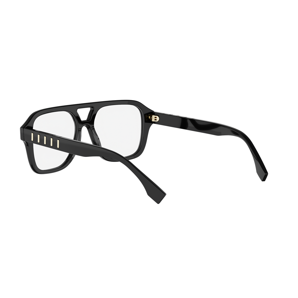 Black Pilot Acetate Eyeglasses