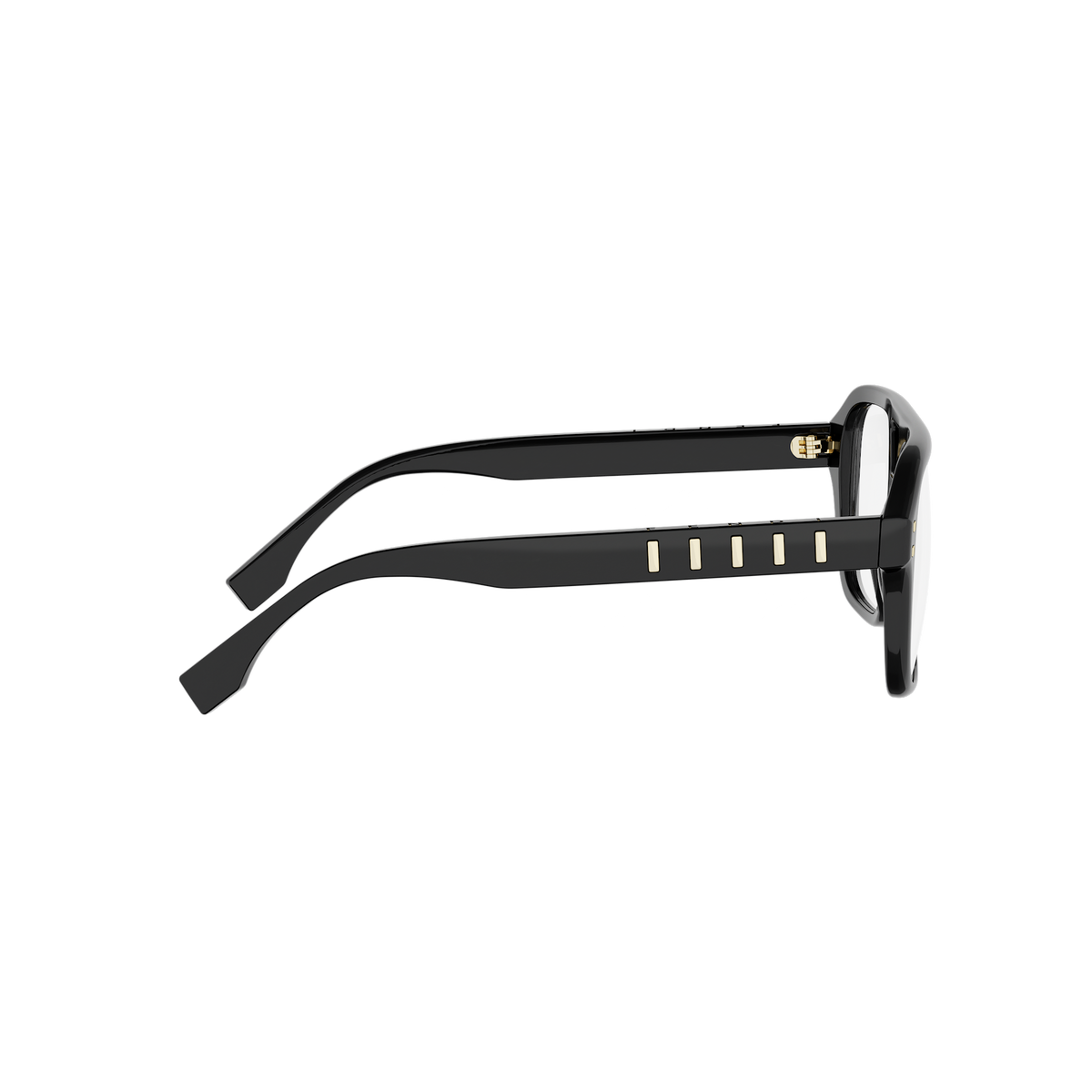 Black Pilot Acetate Eyeglasses