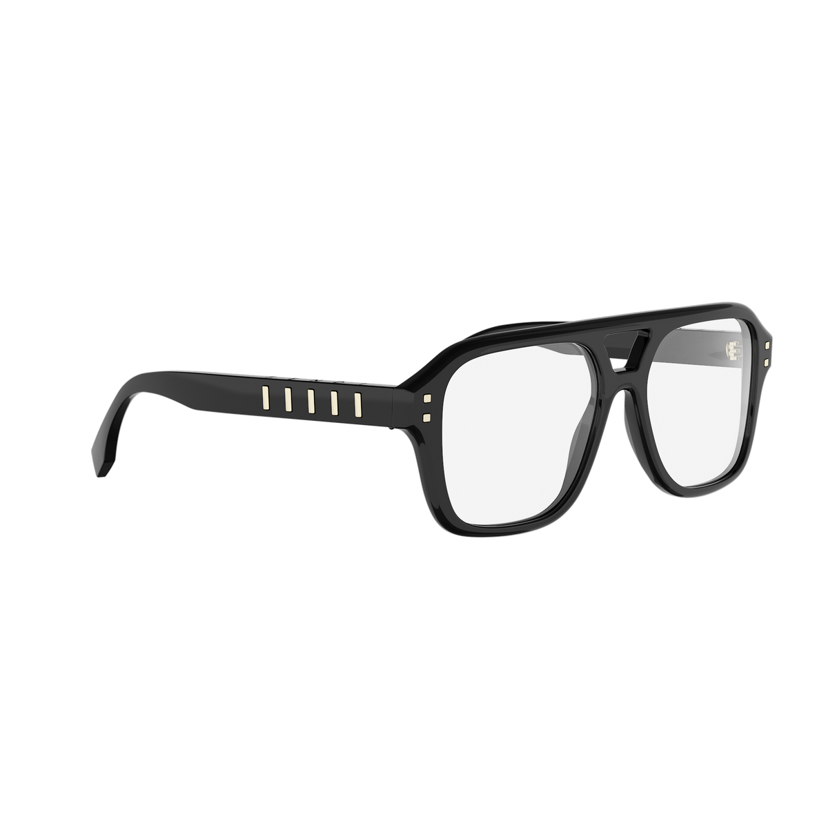Black Pilot Acetate Eyeglasses
