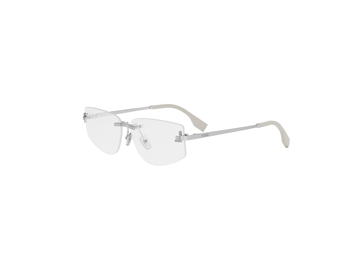 Rimless Geometric Eyeglasses